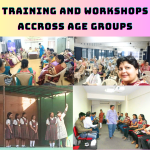 Suruchii facilitating a corporate workshop using NLP and spiritual psychology techniques to engage employees
